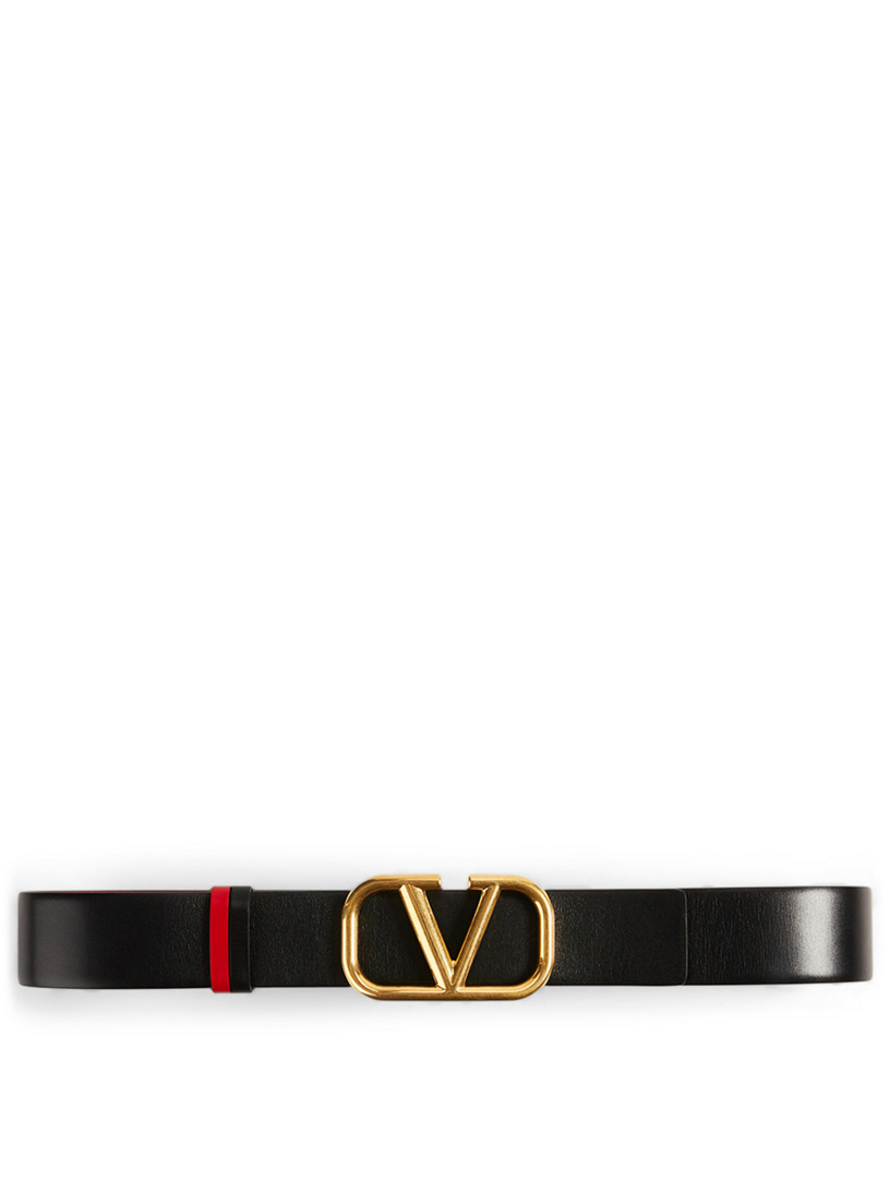 VALENTINO GARAVANI Reversible Leather VLogo Belt | Holt Renfrew Canada