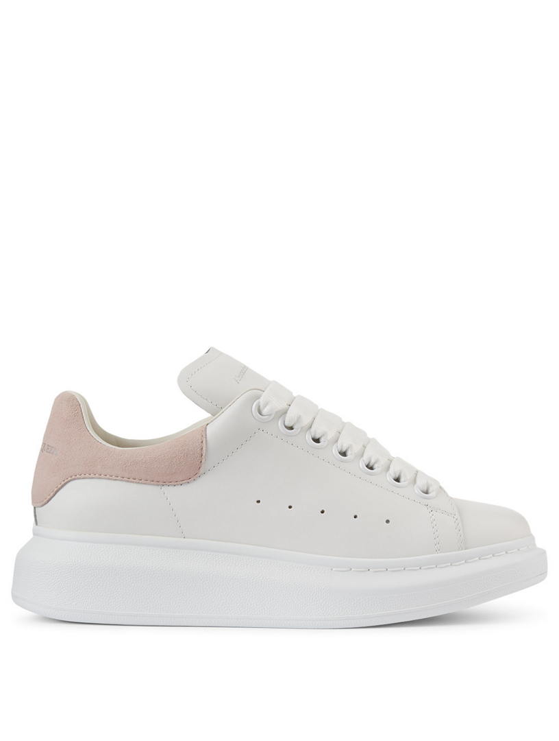 alexander mcqueen pink and white sneakers