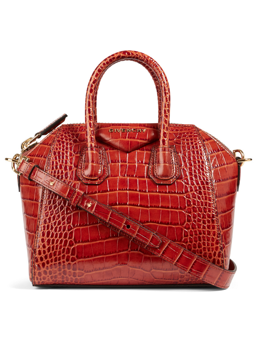 givenchy antigona small croc embossed