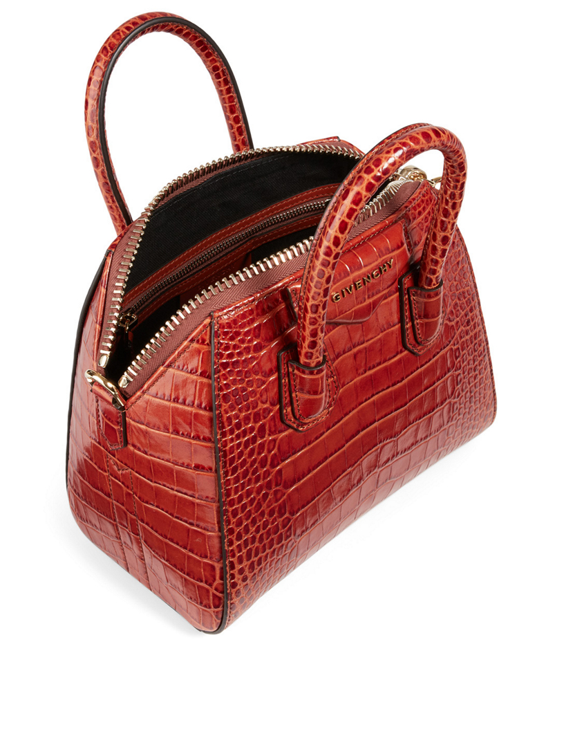 givenchy antigona small croc embossed