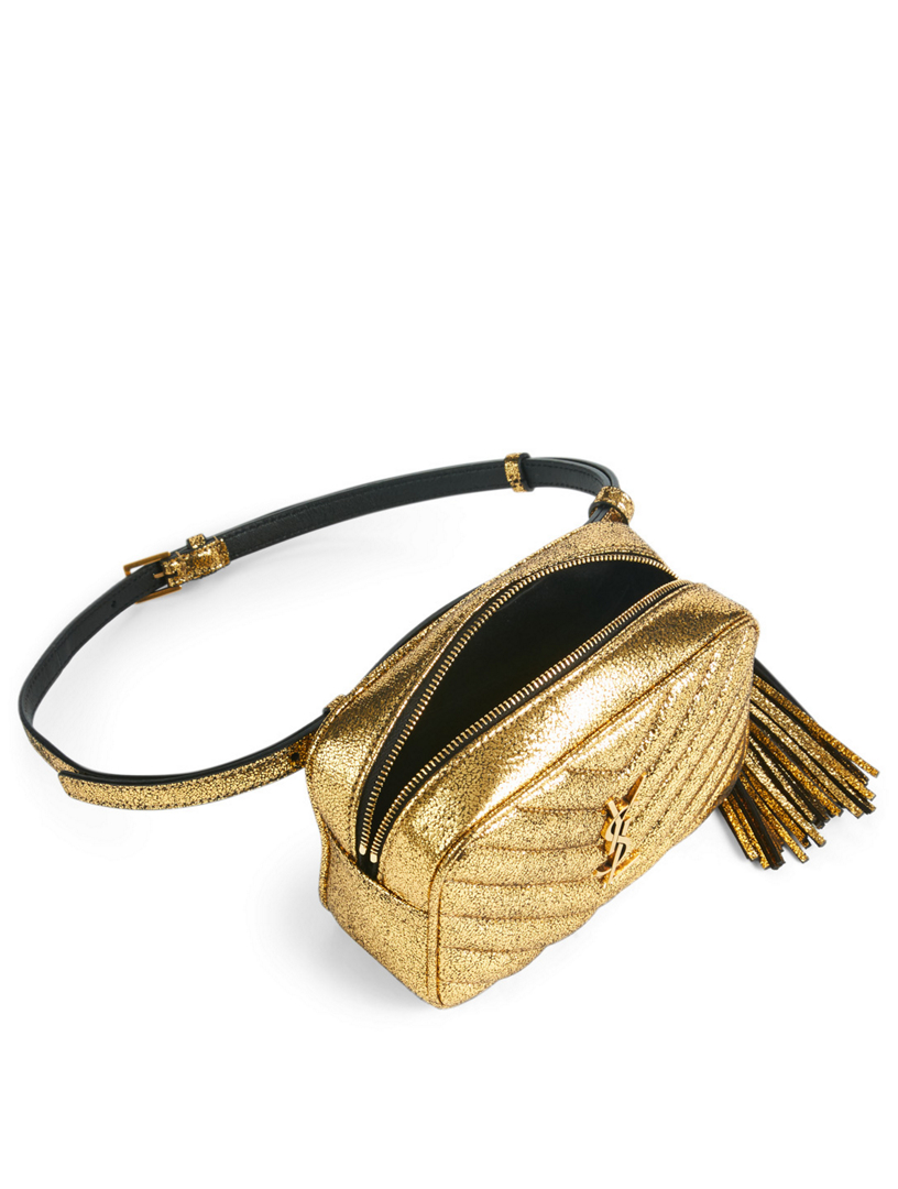 gold belt bag