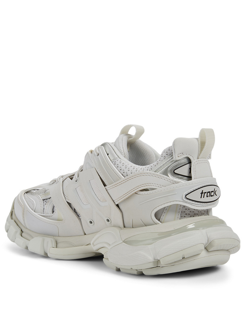 Balenciaga Rubber Mixed media Leather Track Sneakers in