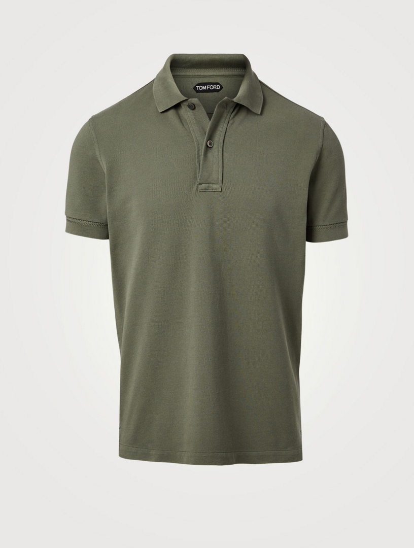 TOM FORD Cotton Pique Polo Shirt | Holt Renfrew Canada