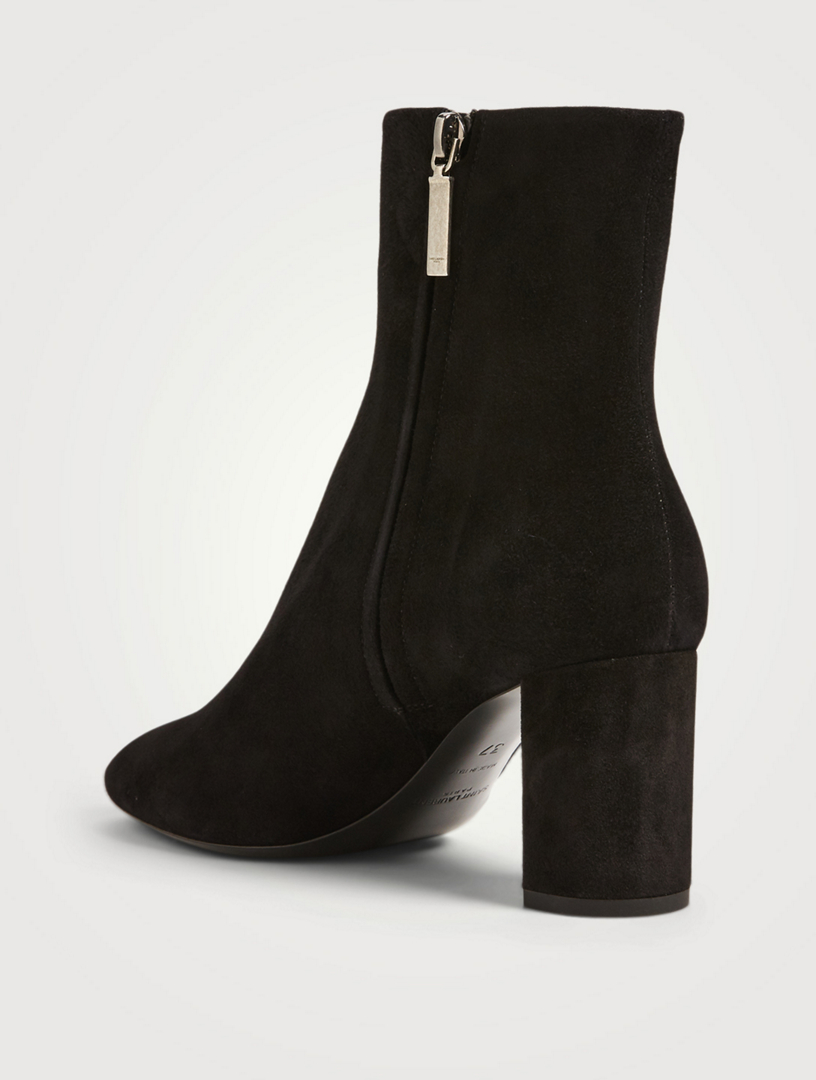 saint laurent suede booties
