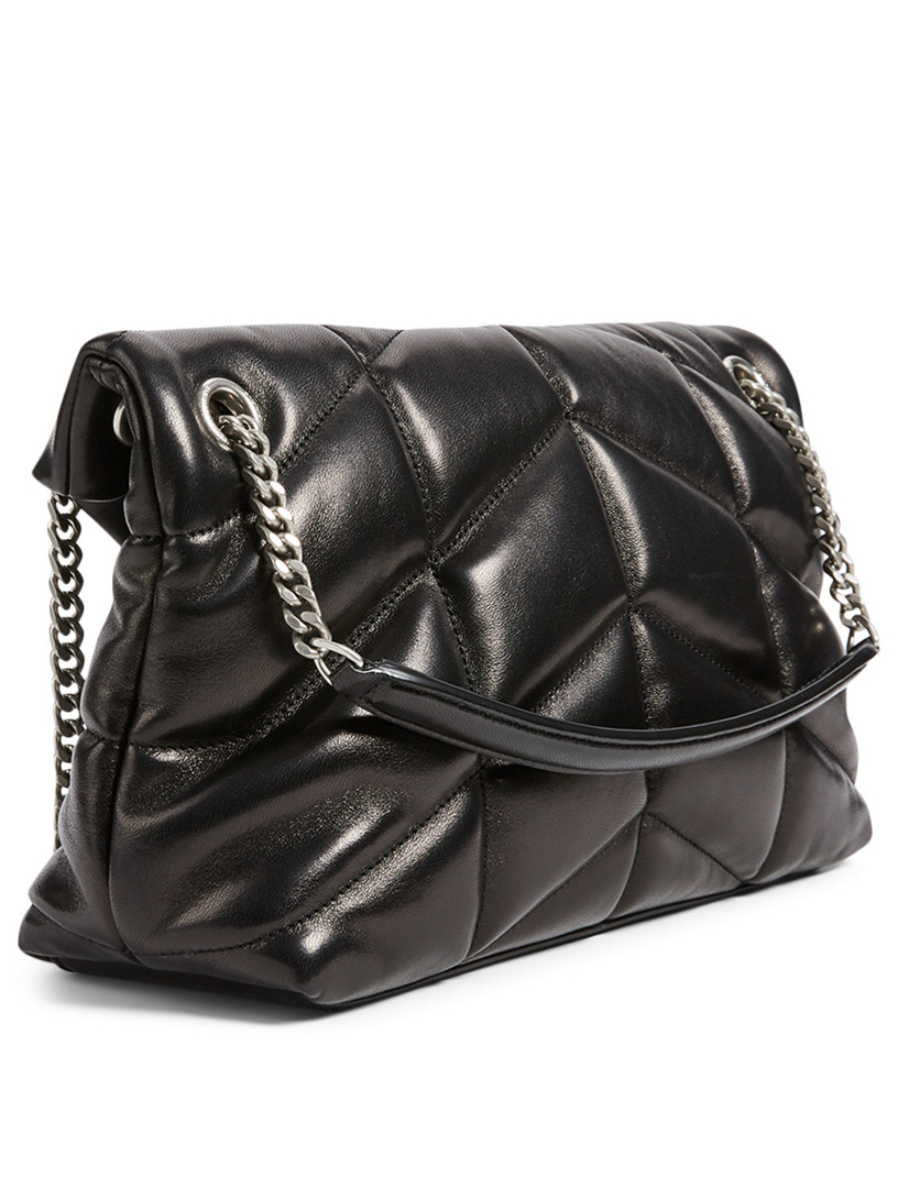 SAINT LAURENT Small Loulou YSL Monogram Leather Puffer Bag | Holt ...