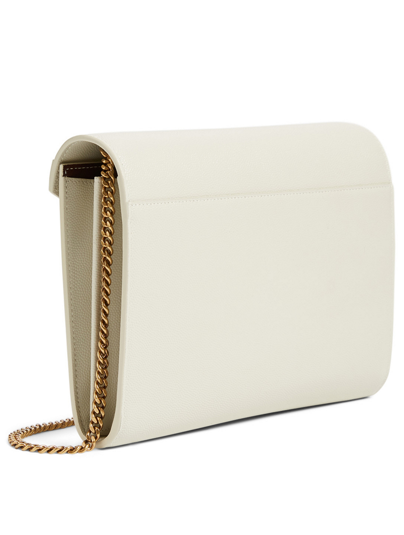 SAINT LAURENT Cassandra YSL Monogram Leather Chain Wallet Bag | Holt ...