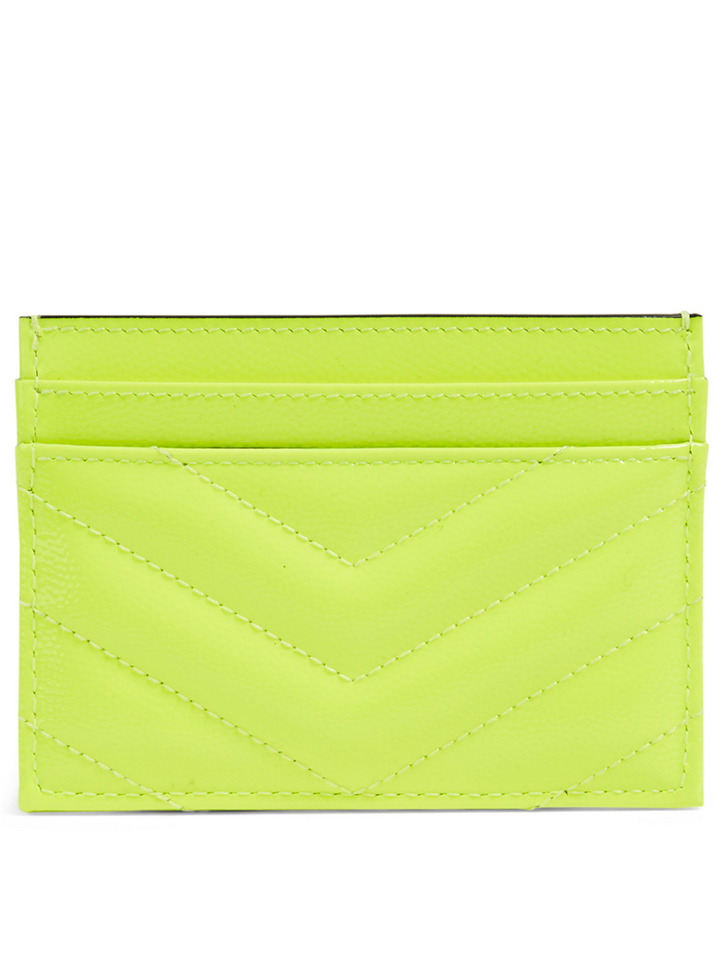 neon green ysl clutch