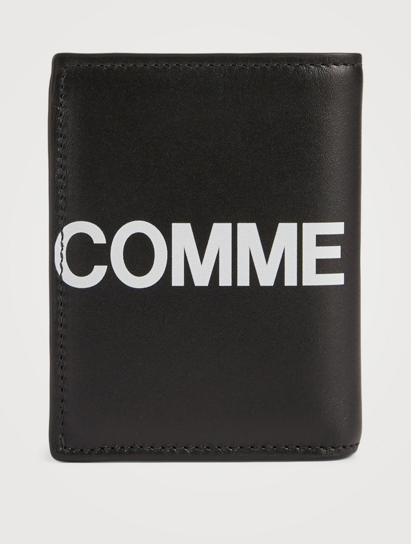COMME DES GARÇONS Huge Logo Leather Bifold Wallet | Holt Renfrew