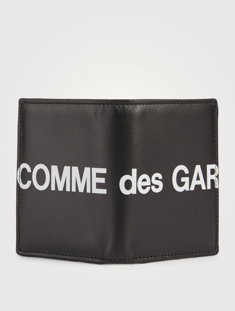 COMME DES GARÇONS Huge Logo Leather Bifold Wallet | Holt Renfrew Canada