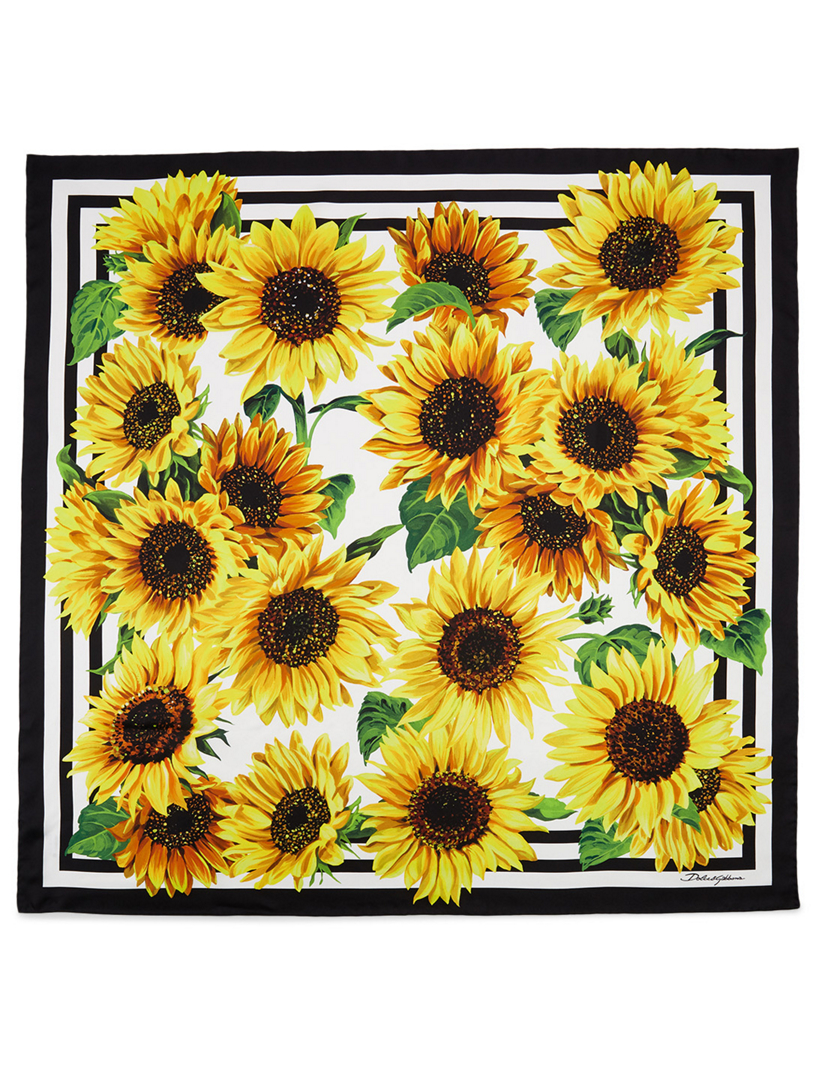 Top 71+ imagen dolce and gabbana sunflower scarf