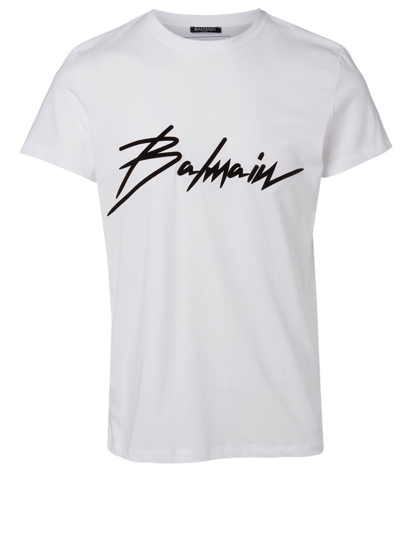BALMAIN Cotton Signature Logo T-Shirt | Holt Renfrew Canada