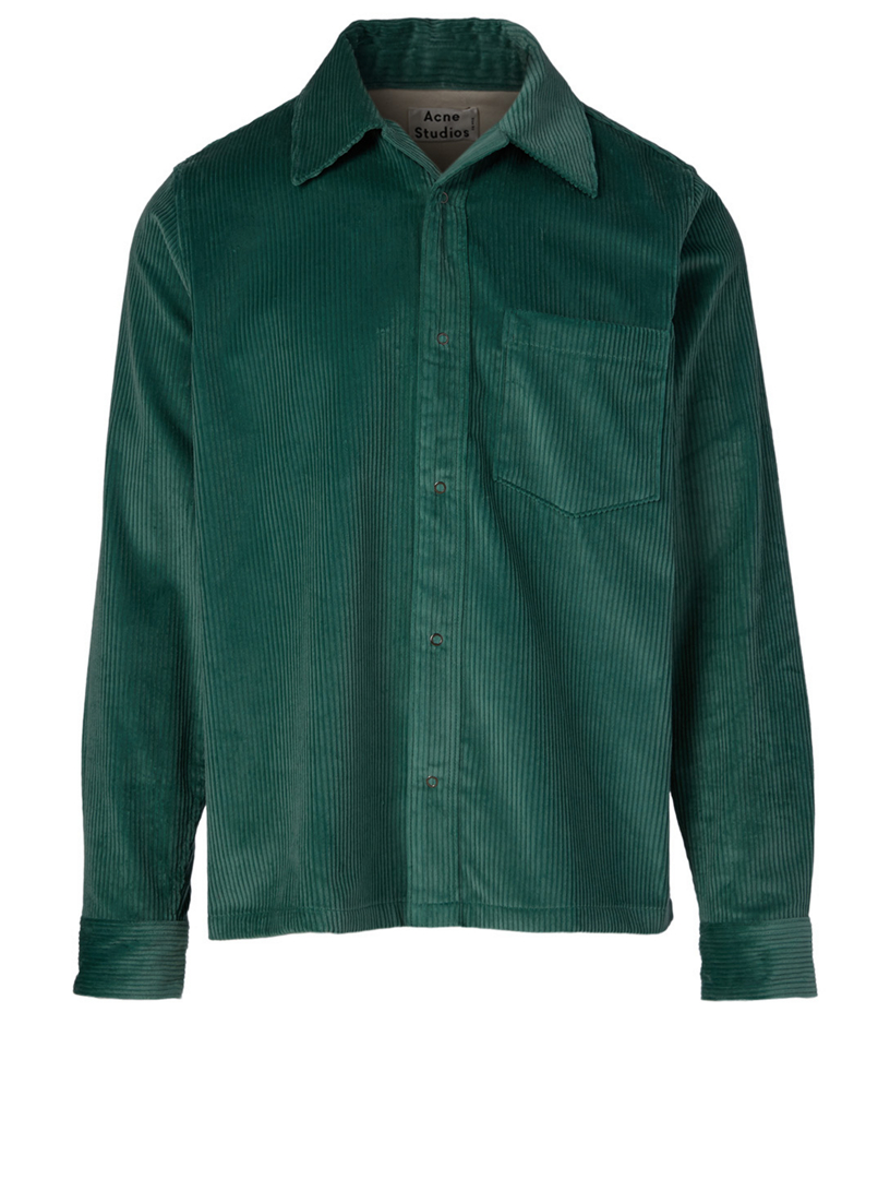 acne studios green shirt