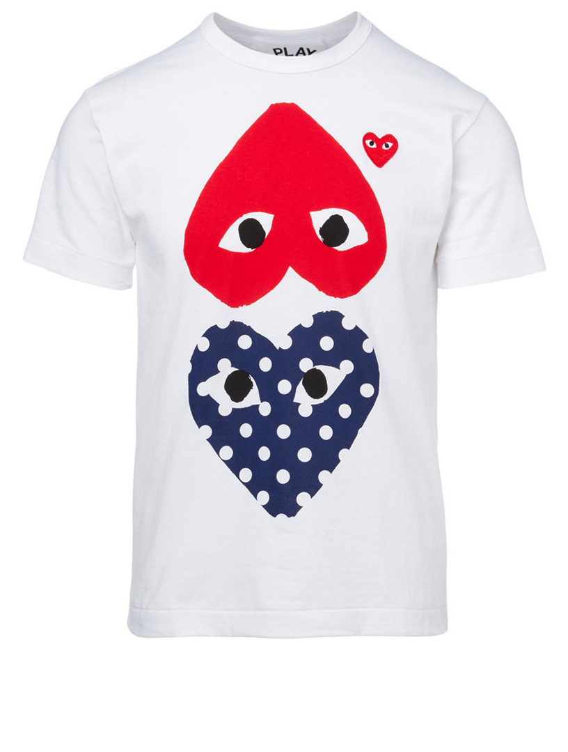 comme des garcons play triple heart tee