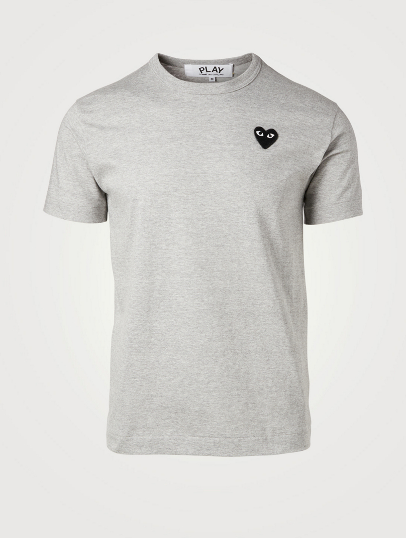 comme des garcons t shirt black heart