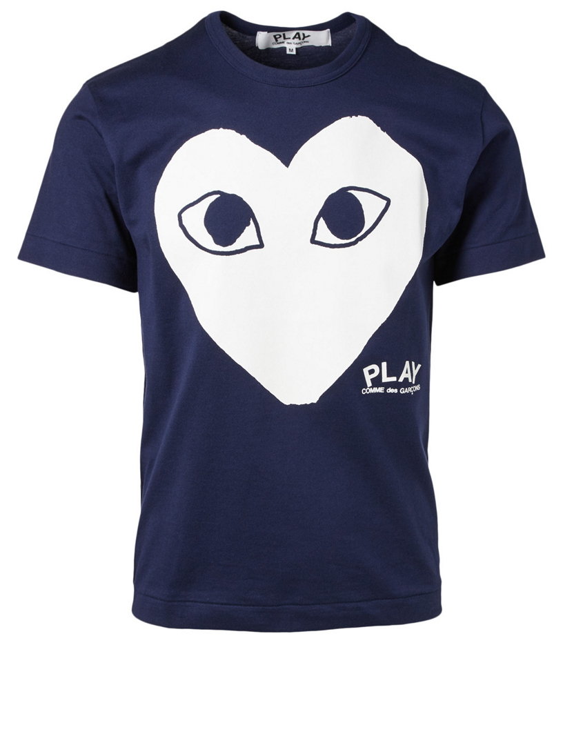 comme des garçons play homme bleu