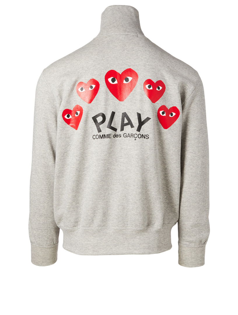 comme des garcons play zip hoodie