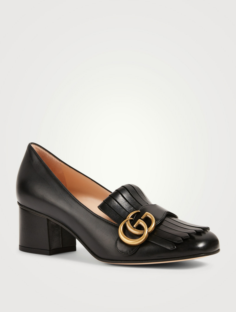 gucci leather pumps