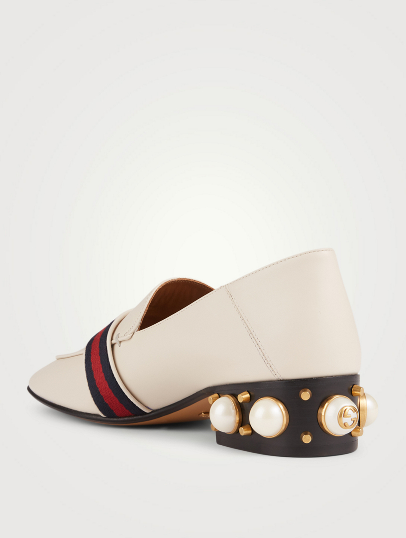 gucci loafers women white