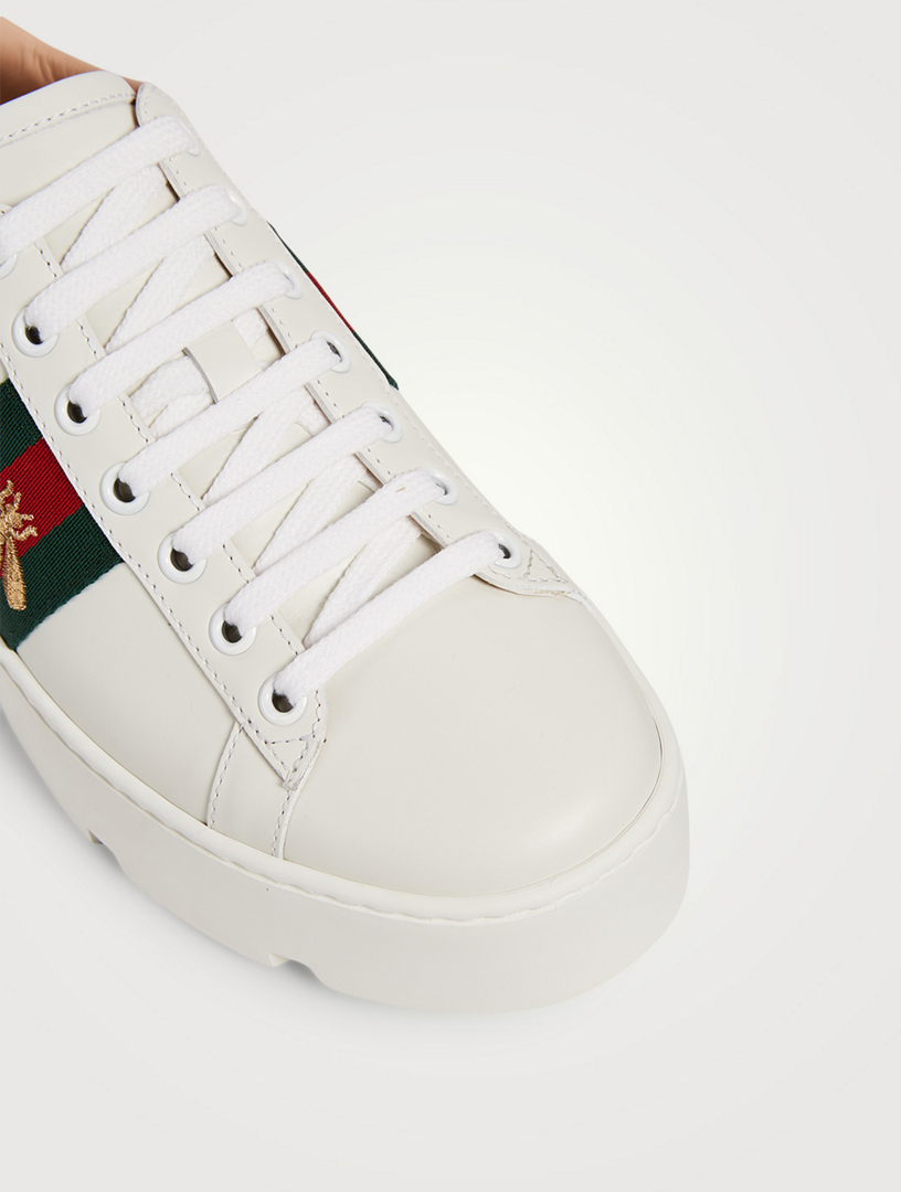 gucci ace platform sneakers