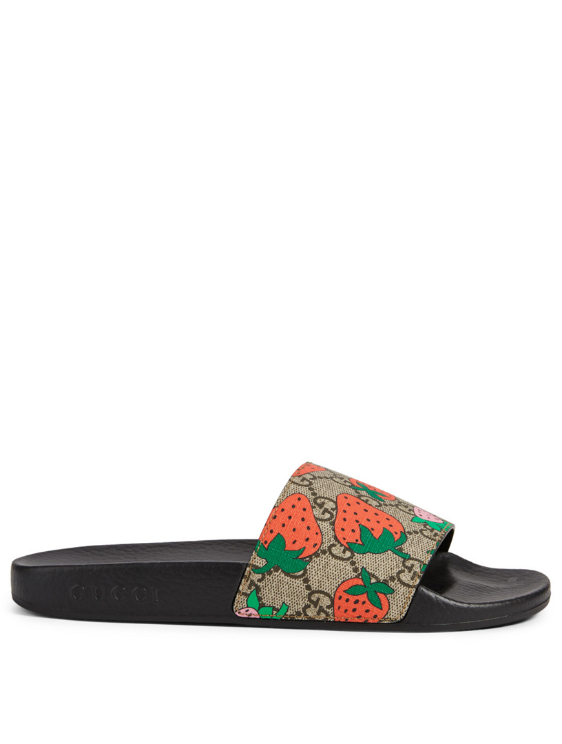 gucci strawberry sandals