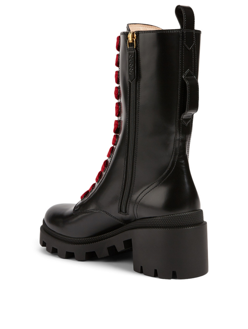 gucci combat boots womens