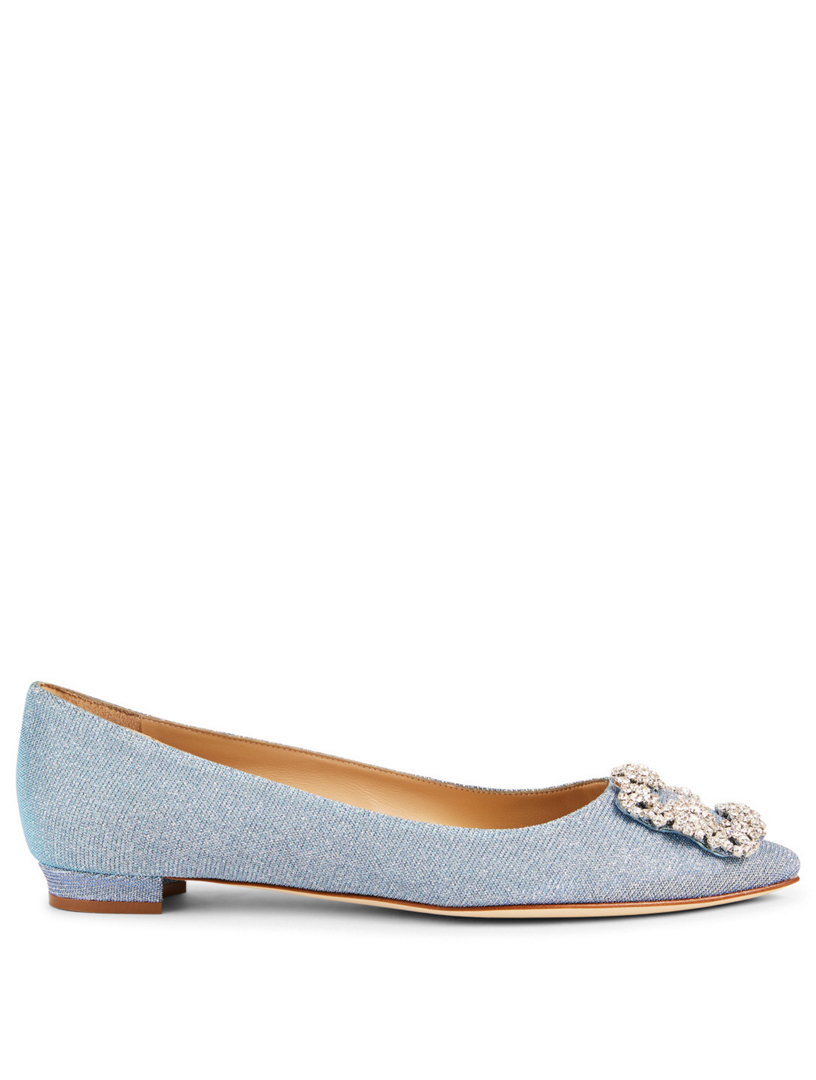 manolo blahnik hangisi flats blue