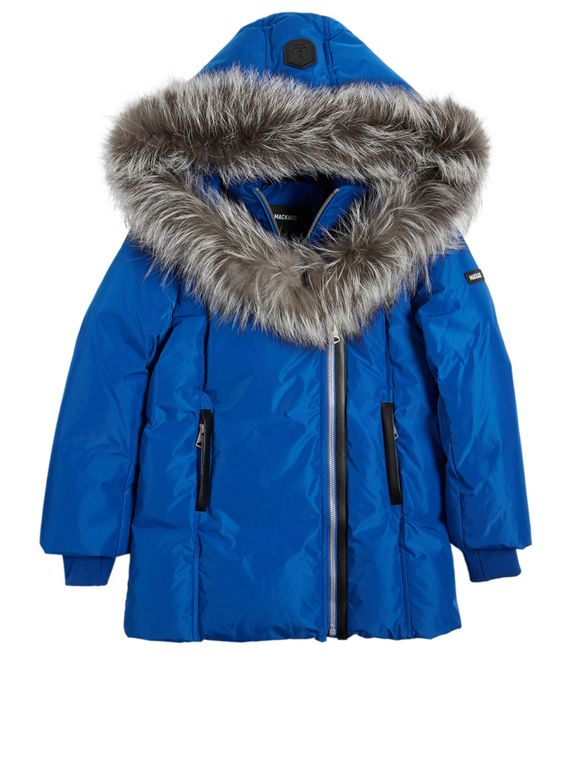 MACKAGE Leelee Youth Down Coat With Fur Collar | Holt Renfrew