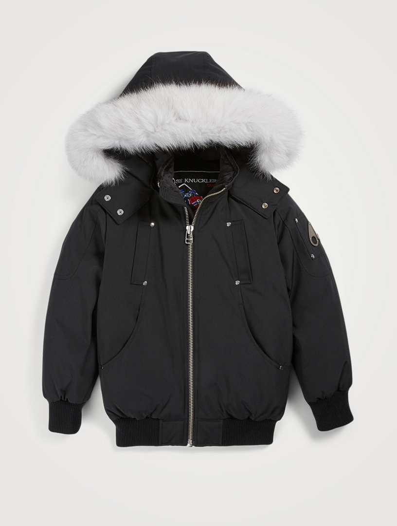 boys jacket with fur hood