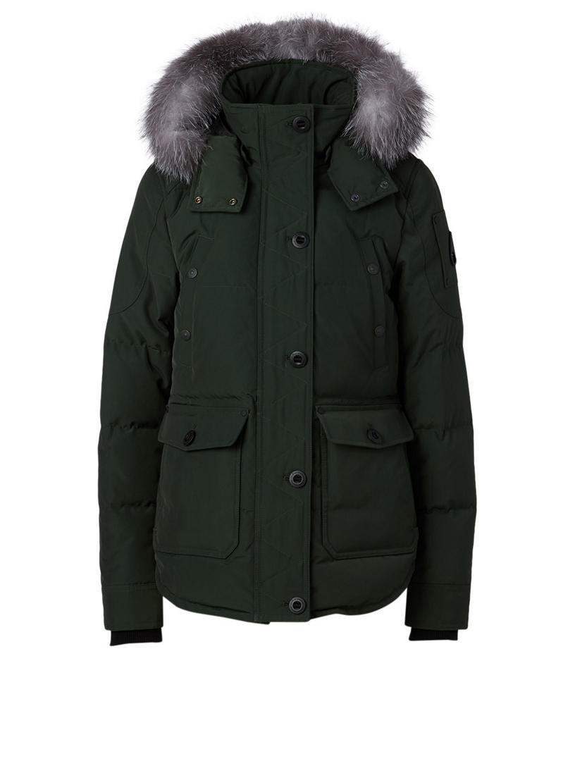 MOOSE KNUCKLES Anguille Down Jacket With Fur Hood | Holt Renfrew Canada
