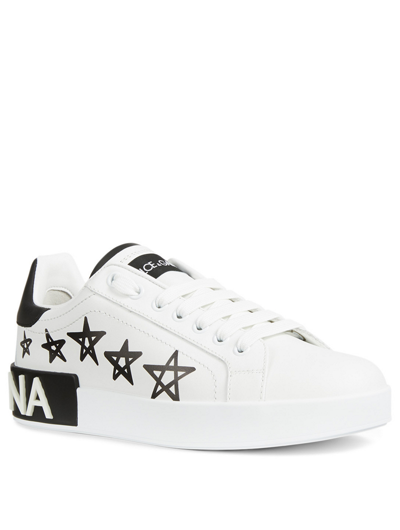 dolce and gabbana leather sneakers