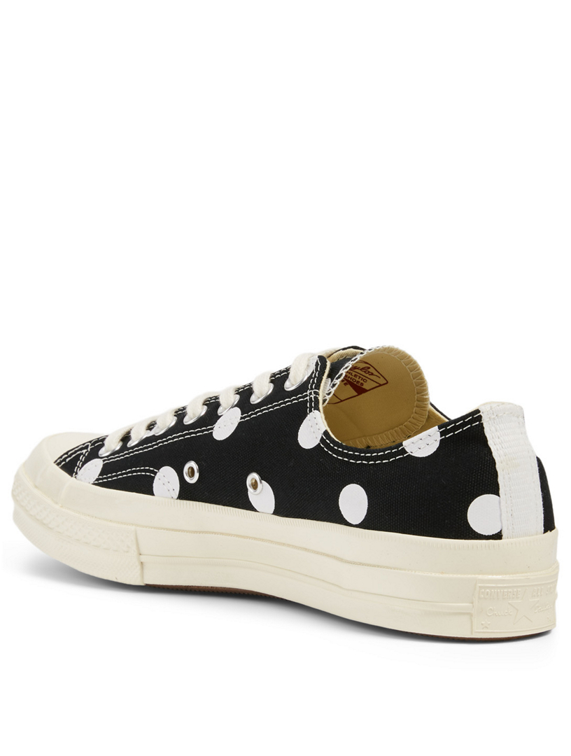 black polka dot cdg converse