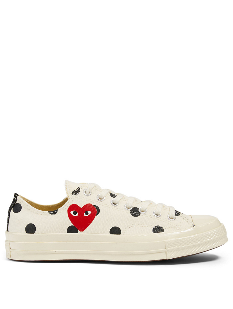 polka dot converse comme des garcons