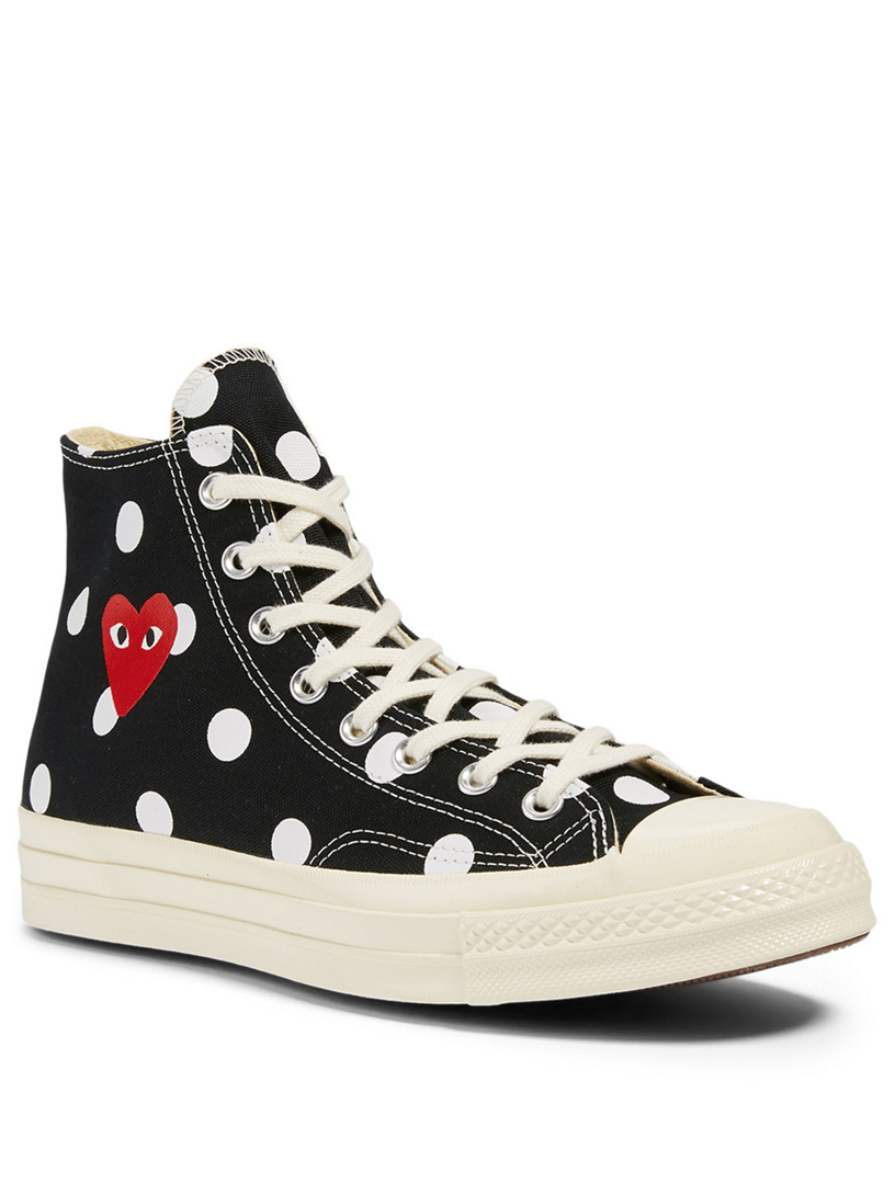 converse comme des garçons à pois