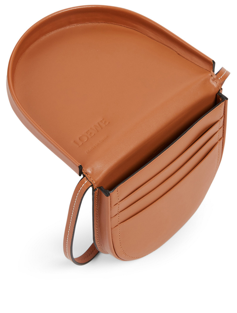 LOEWE Small Heel Leather Pouch Bag 