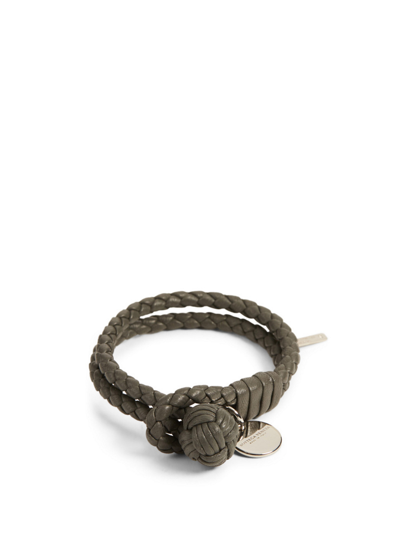 bottega veneta intrecciato nappa leather bracelet