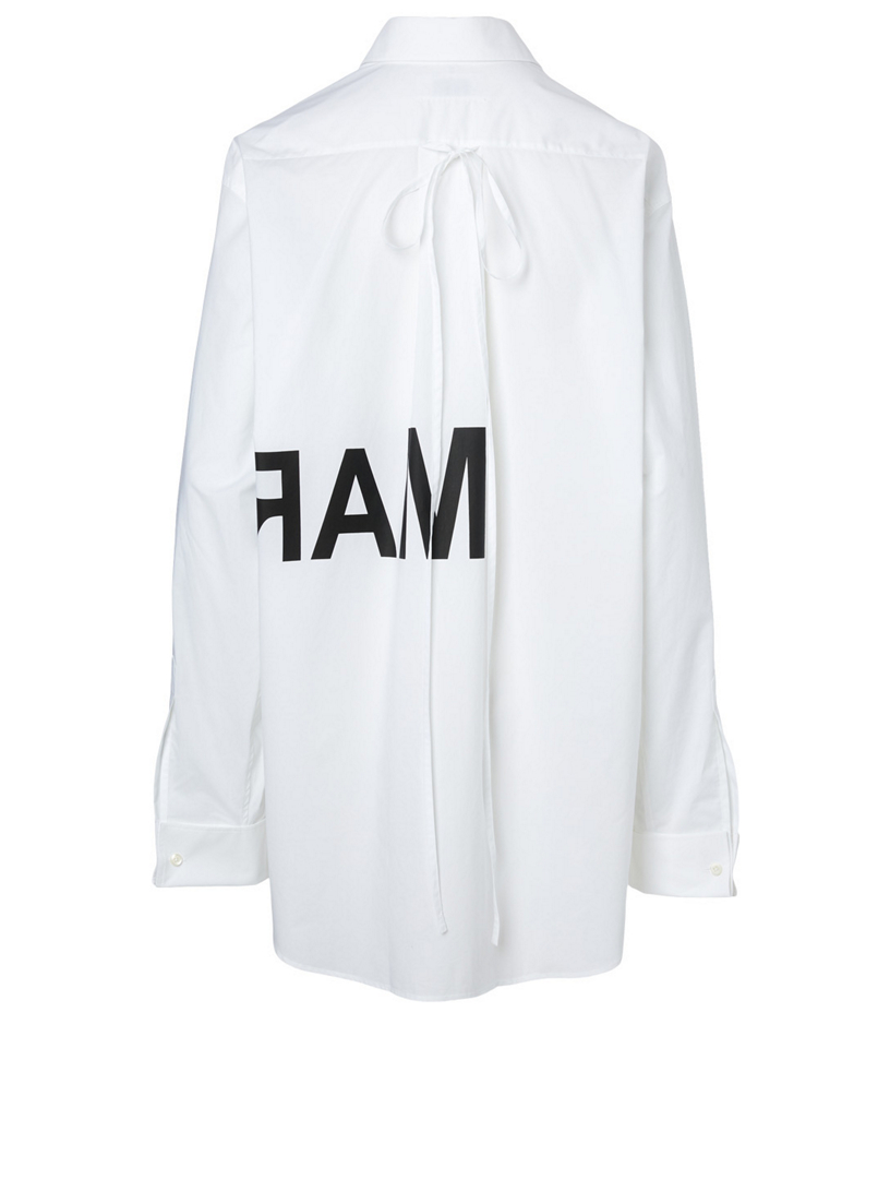 MM6 MAISON MARGIELA Cotton Logo Shirt | Holt Renfrew