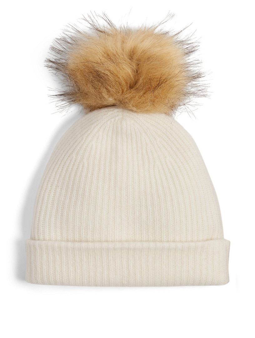 cashmere pom beanie