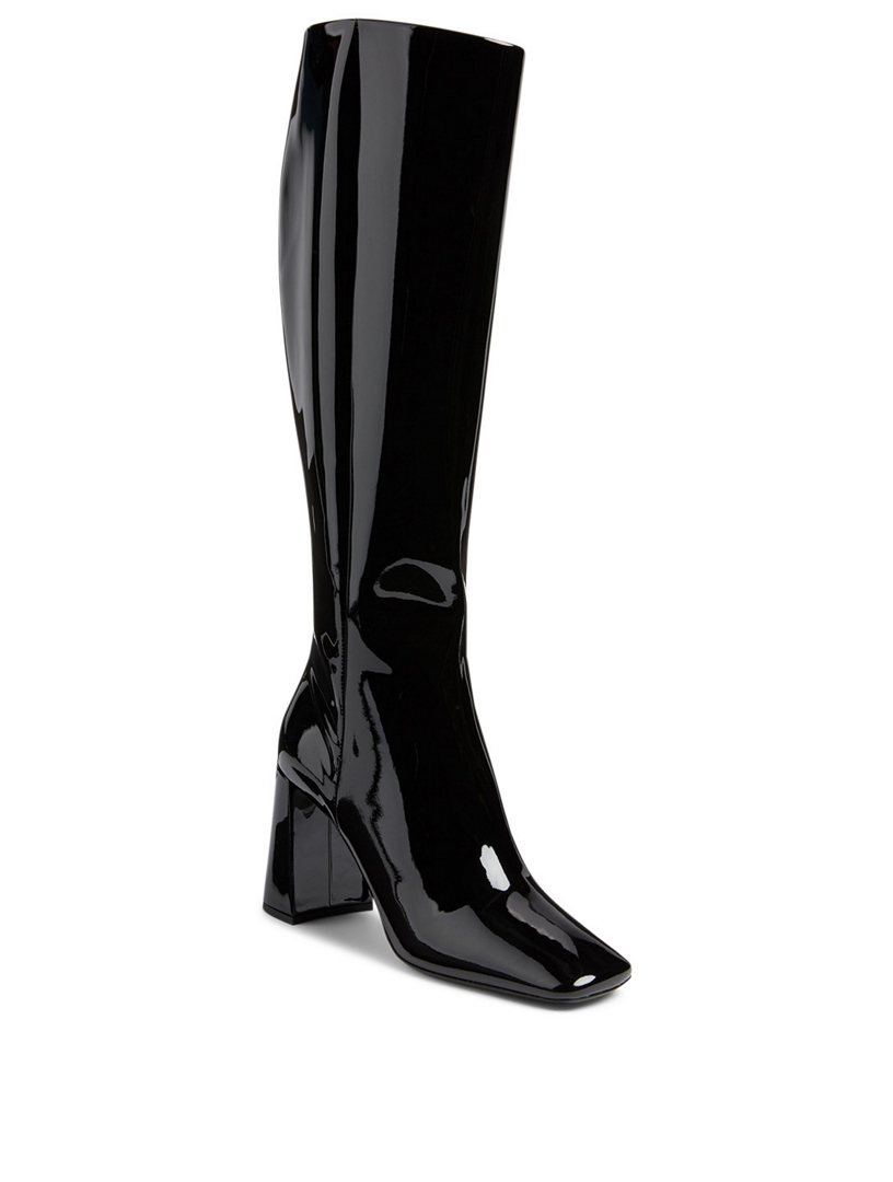 prada leather knee high boots