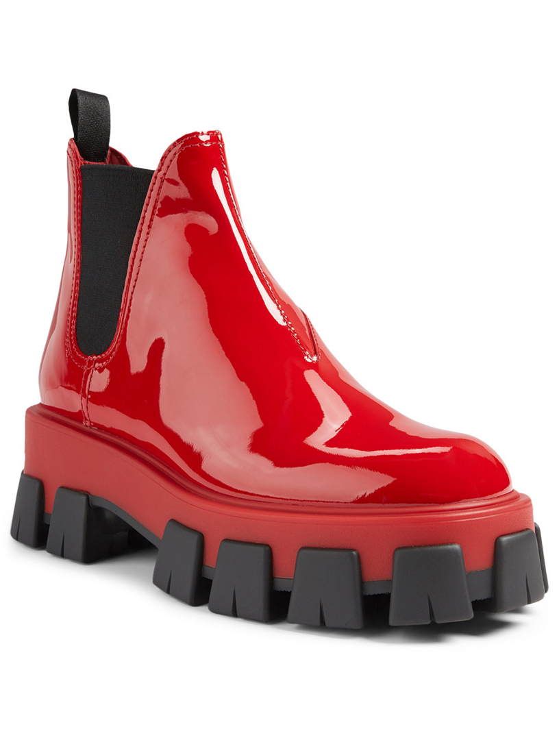 prada red boots