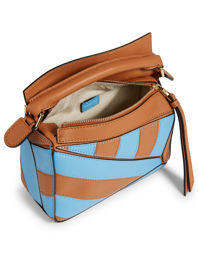 LOEWE Mini Puzzle Rugby Stripe Leather Bag | Holt Renfrew ...