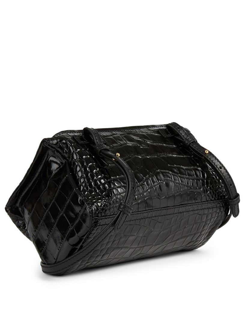 GIVENCHY Mini Pandora Croc-Embossed Leather Bag | Holt Renfrew