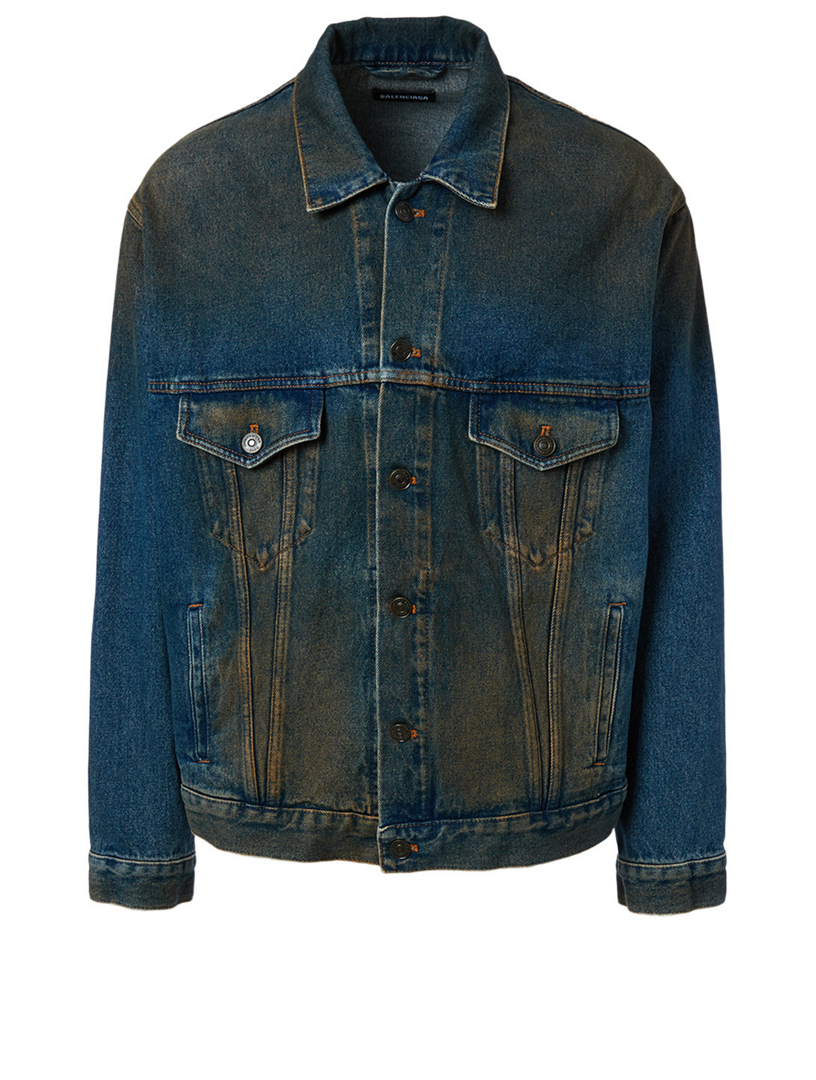 balenciaga signature denim jacket