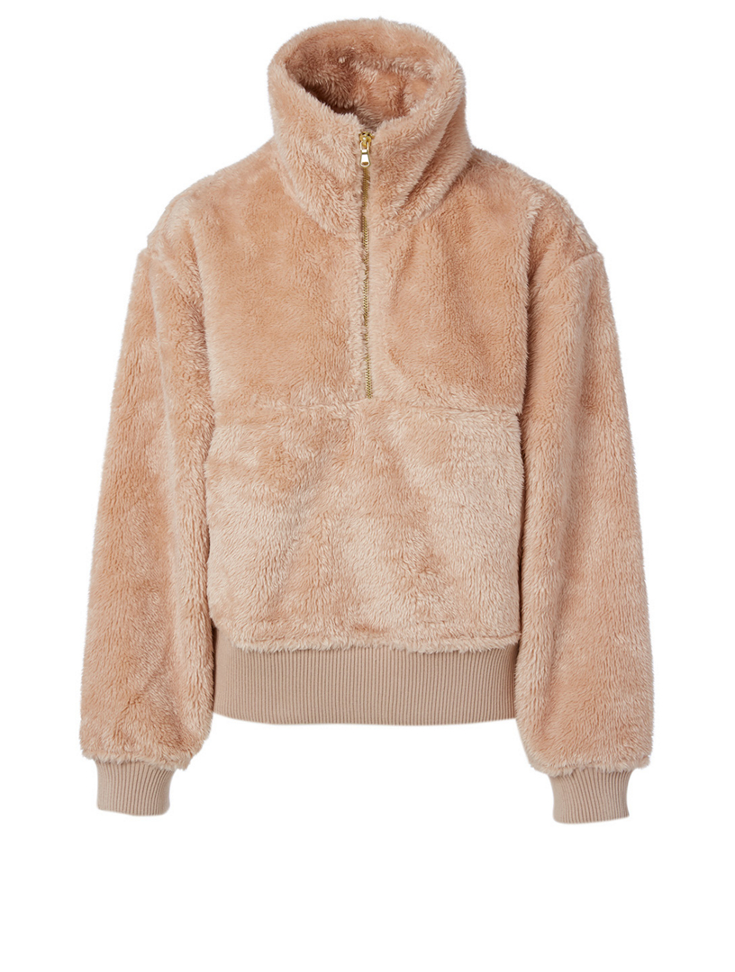 VARLEY Duray Quarter-Zip Teddy Sweatshirt | Holt Renfrew Canada