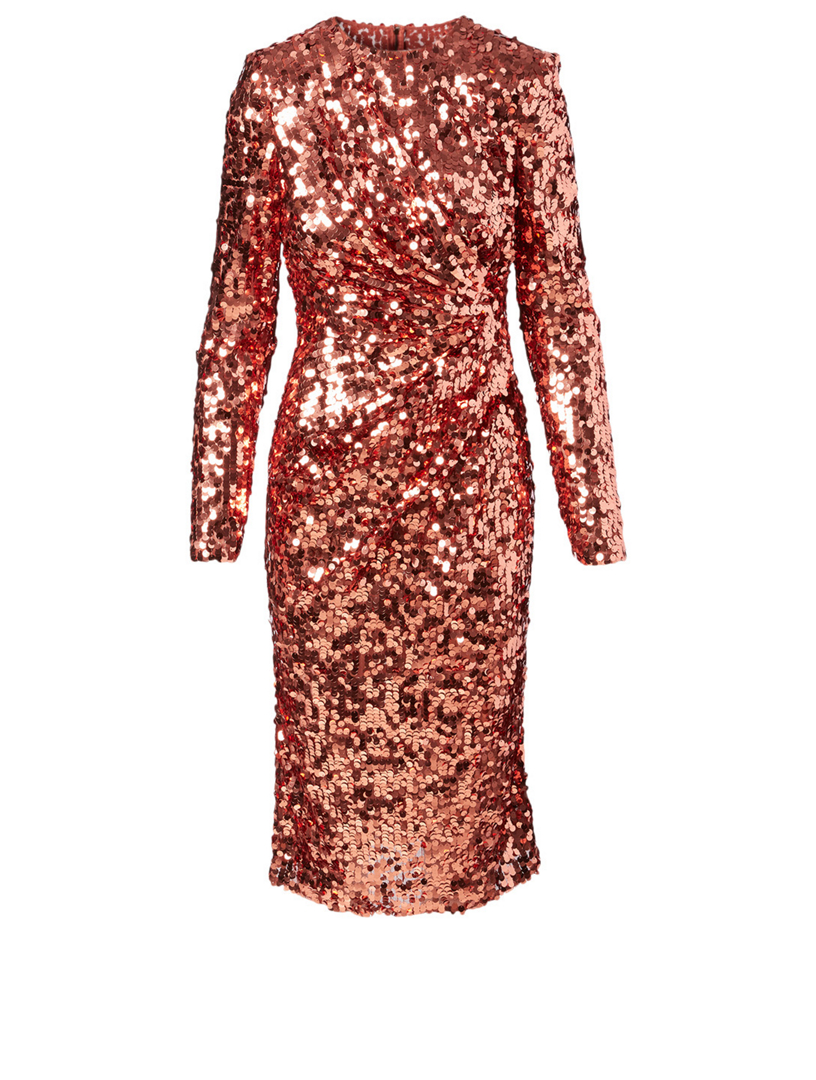 DOLCE \u0026 GABBANA Sequin Midi Dress 