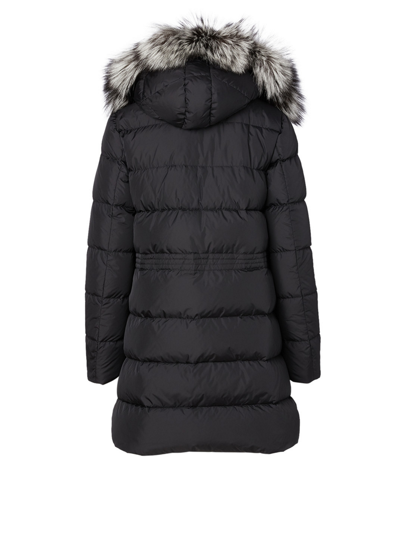 MONCLER Aphroti Down Parka With Fur Trim Hood | Holt Renfrew Canada