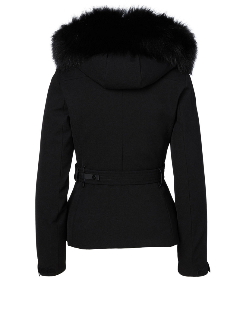 womens moncler fur hood coat