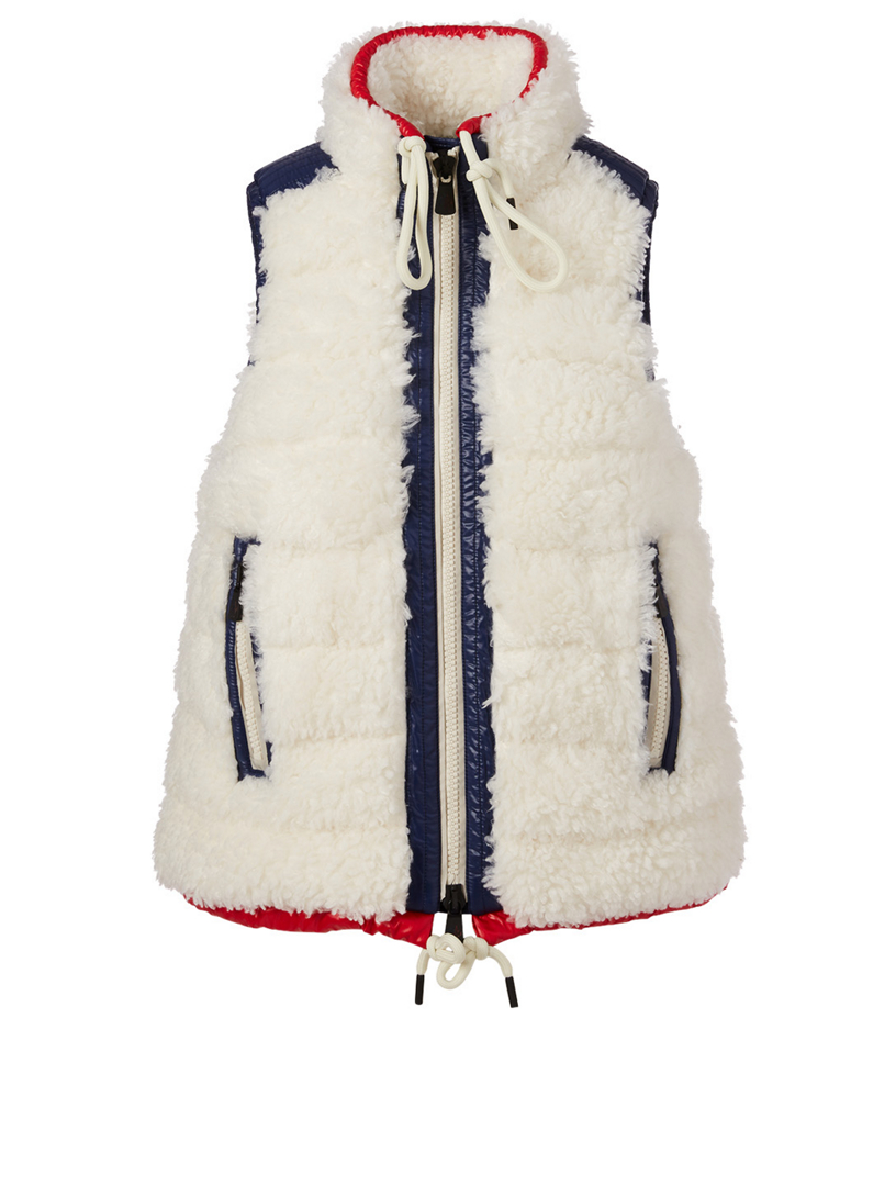 moncler fur vest