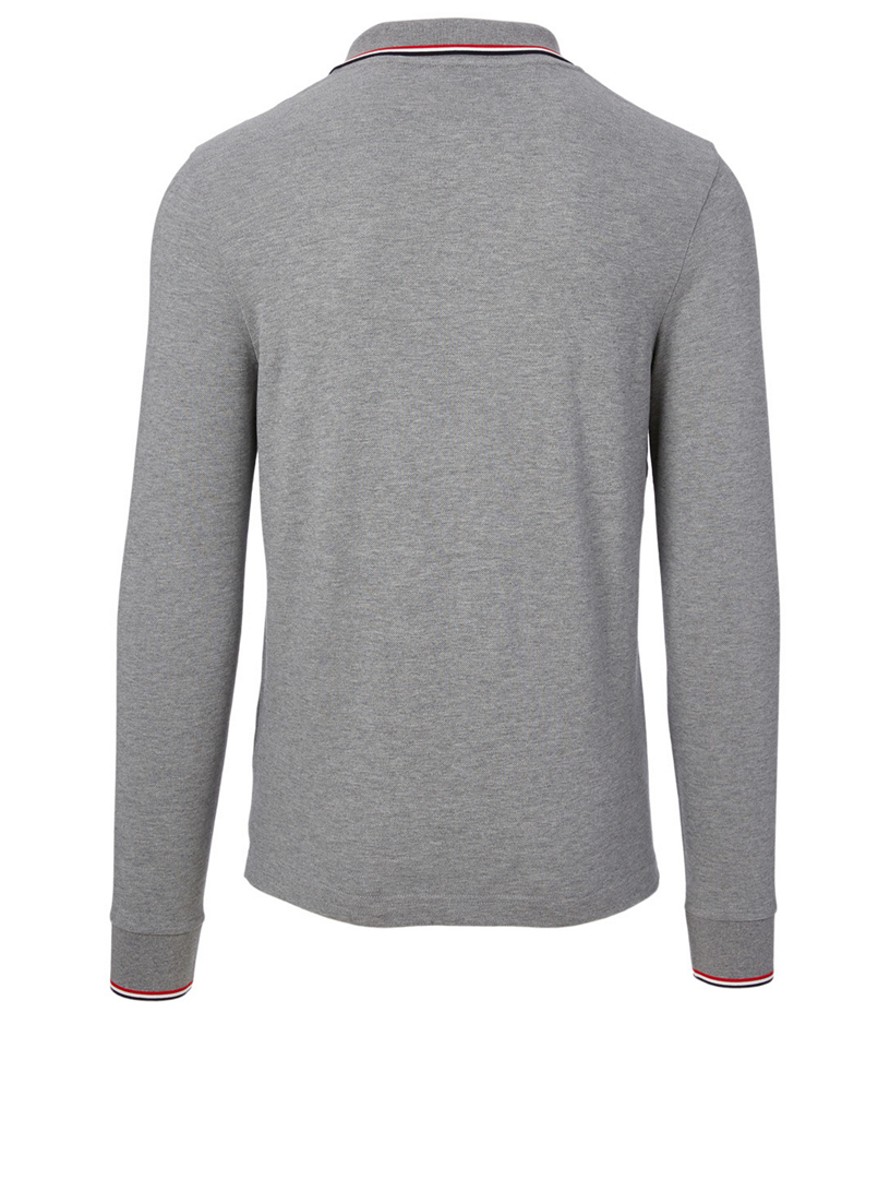 moncler polo grey long sleeve