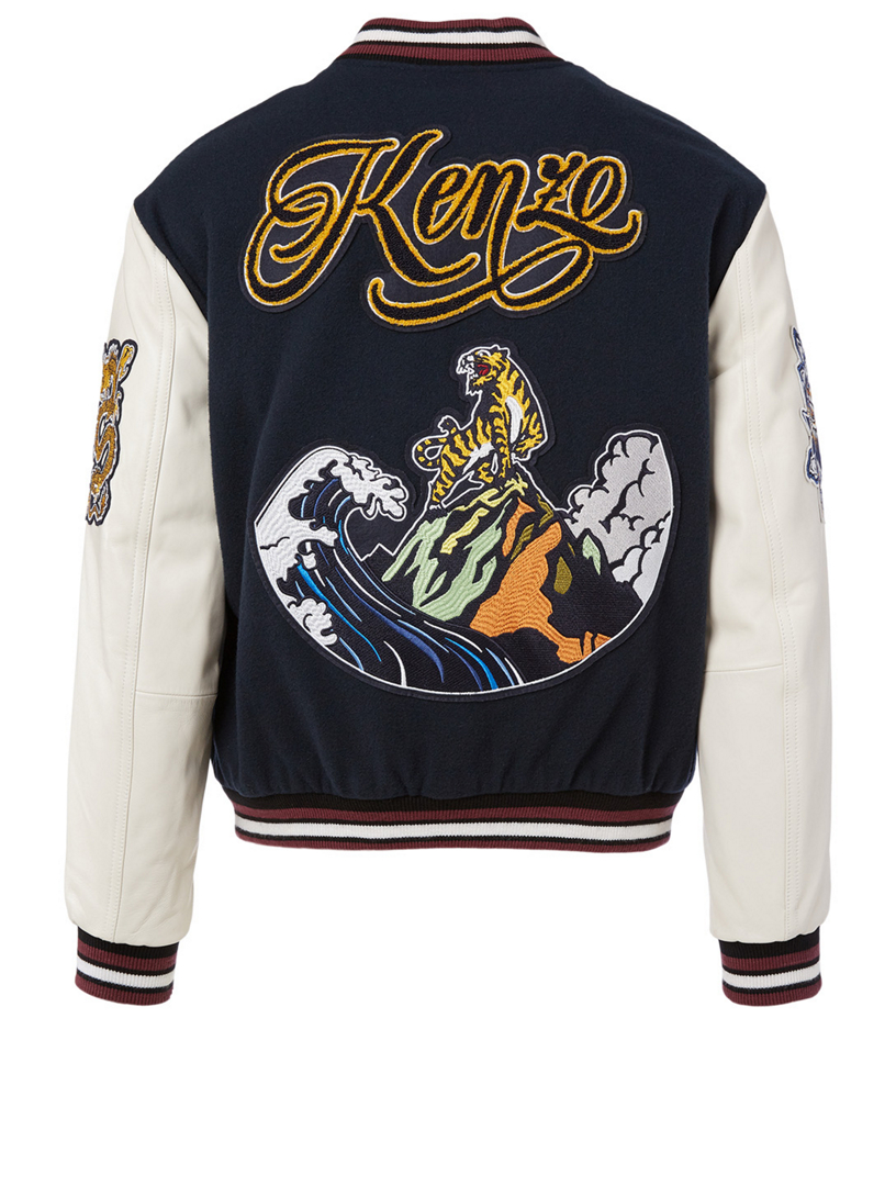 KENZO Tiger Mountain Wool Varsity Jacket | Holt Renfrew Canada