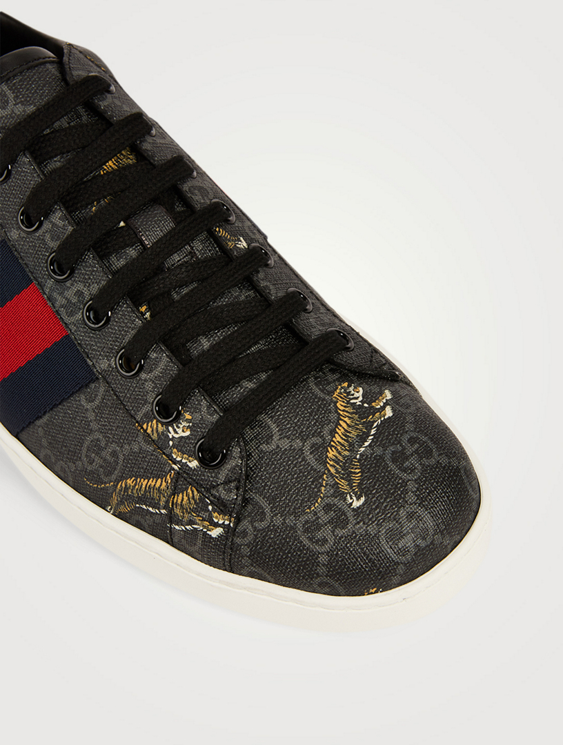 gucci black tiger sneakers